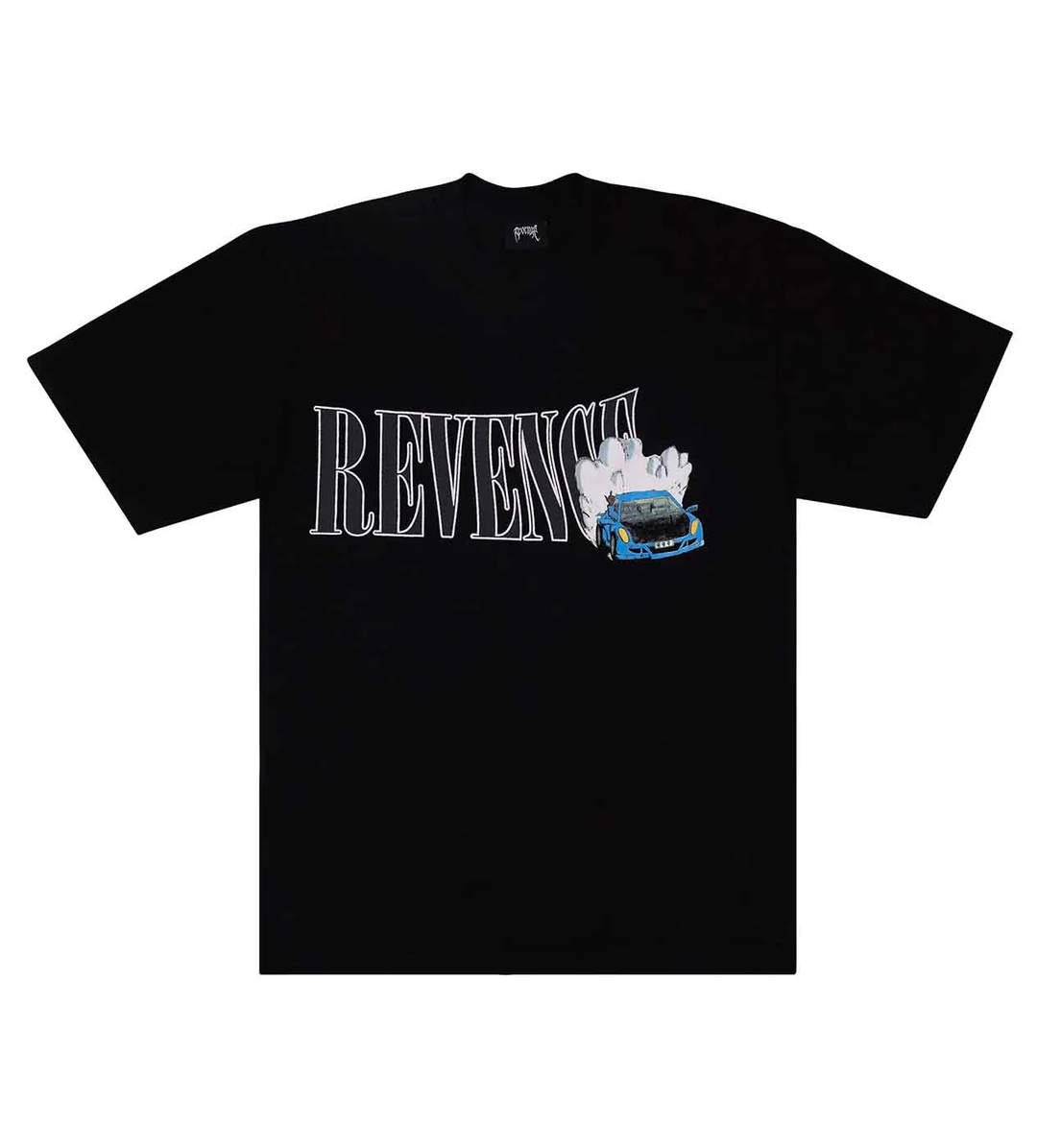 REVENGE BURNOUT TEE BLACK