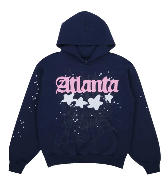 SP5DER ATLANTA NAVY HOODIE