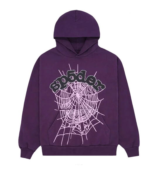 SP5DER PURPLE WEB HOODIE