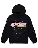 SP5DER PUNK BLACK/PINK V2 HOODIE