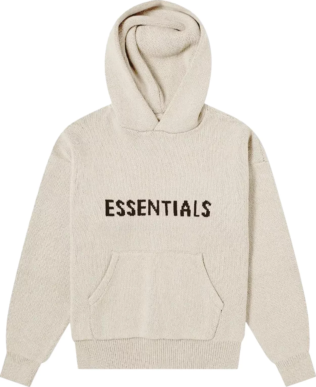 ESSENTIALS CREAM KNIT HOODIE (FW20)