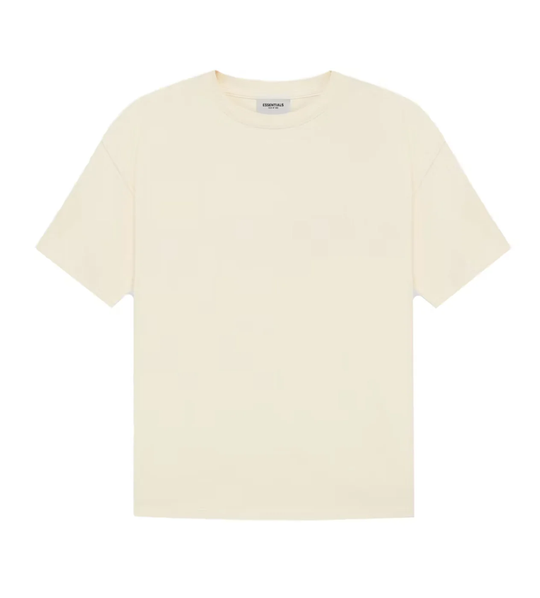 Essentials Cream Back Logo Tee