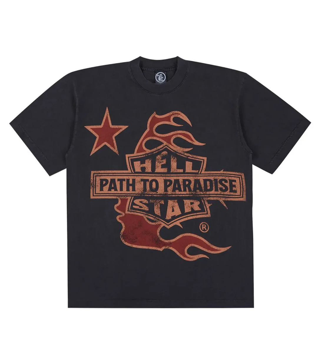 HELLSTAR STUDIOS BIKER TOUR TEE GREY