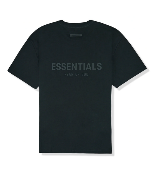 Essentials Black Back Logo Tee