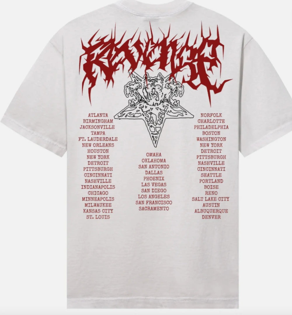 Revenge Metal Tour Tee Cement