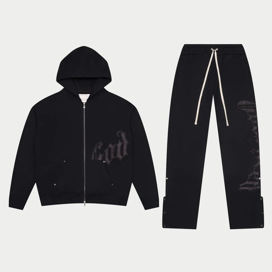 GODSPEED OG Logo Sweatsuit V2 (Black/Black)