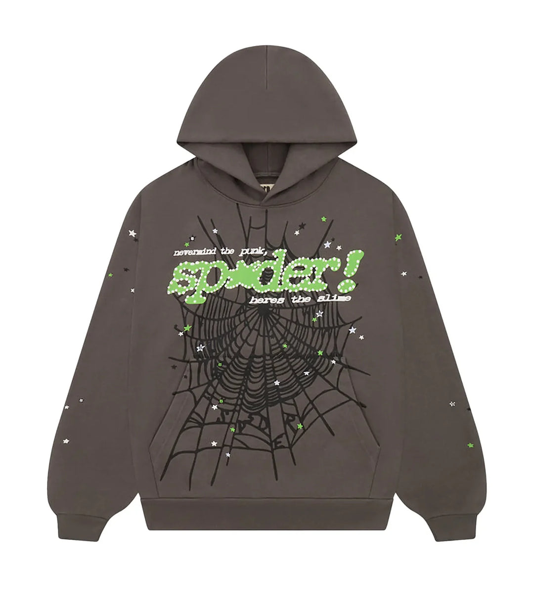 Sp5der Punk V2 Hoodie Slate Grey